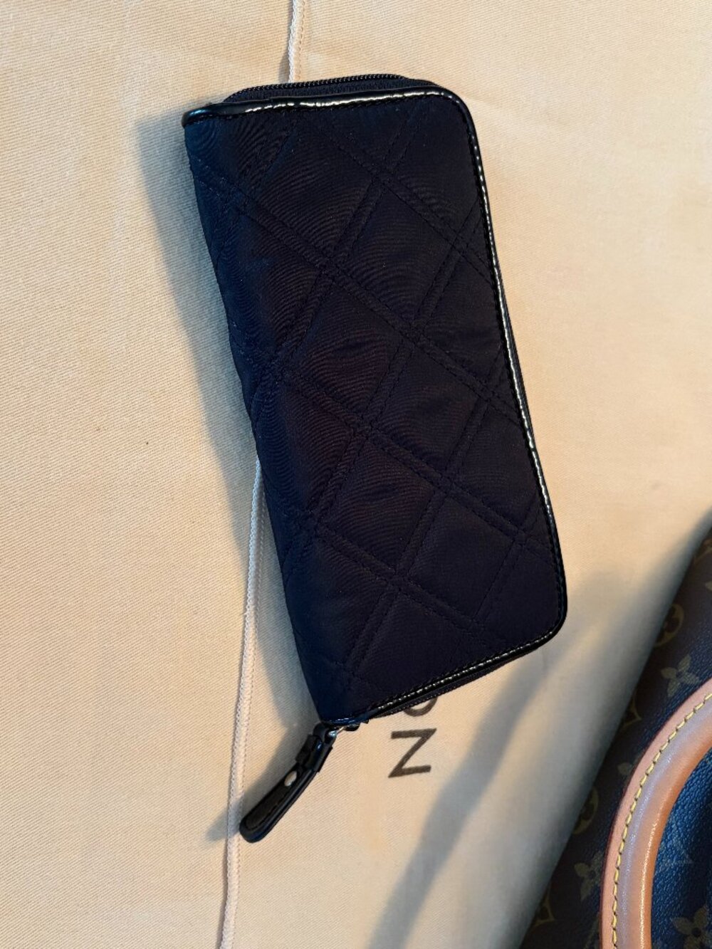 Authentic Harrods London Black Quilted Wallet - Brand New Without Tags - Picture 2 of 9